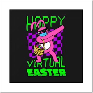 virtual easter bunny pandemic lockdown Posters and Art